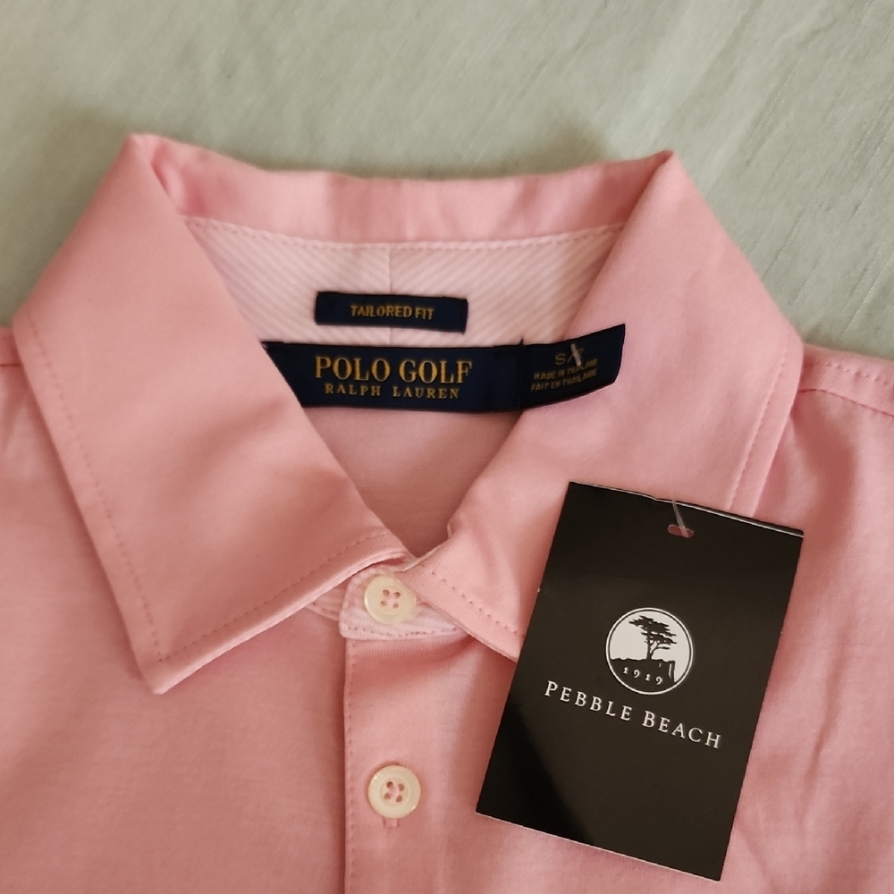 Polo Ralph Lauren Pebble Beach Pink Polo Shirt - Picture 5 of 7